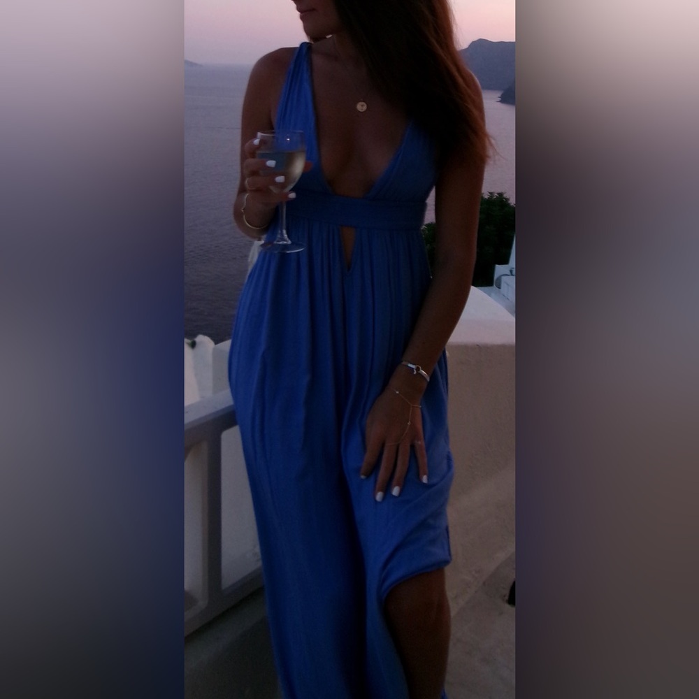 Indah Blue Maxi Dress